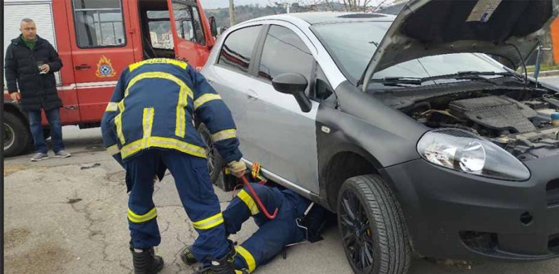 Παγιδευμένος σκύλος διασώθηκε από κλιμάκιο του Δημοτικού Κτηνιατρείου Βέροιας