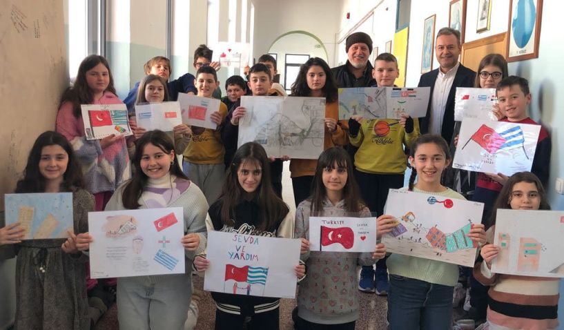 Μήνυμα συμπαράστασης και φιλίας από το 6ο Δημοτικό Σχολείο Βέροιας προς τον Τουρκικό και Συριακό λαό