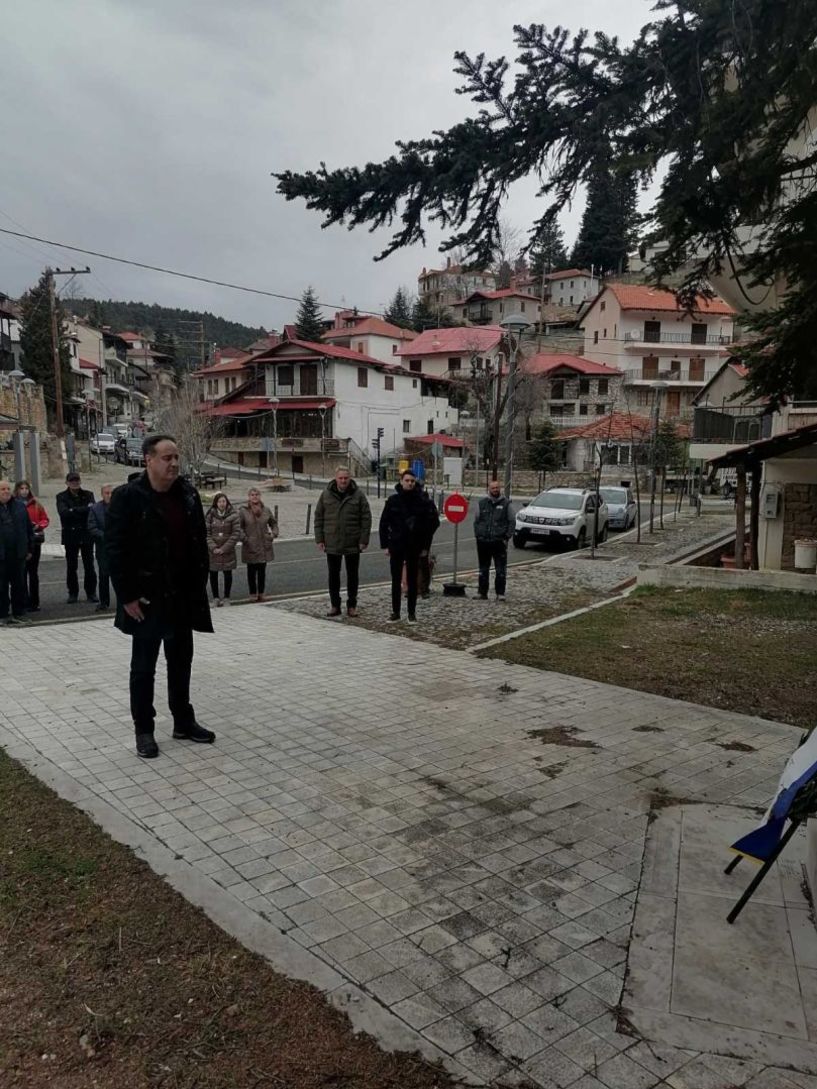 Κατάθεση στεφάνου από την κοινότητα Σελίου, για την Εθνική Εορτή της 25ης Μαρτίου 