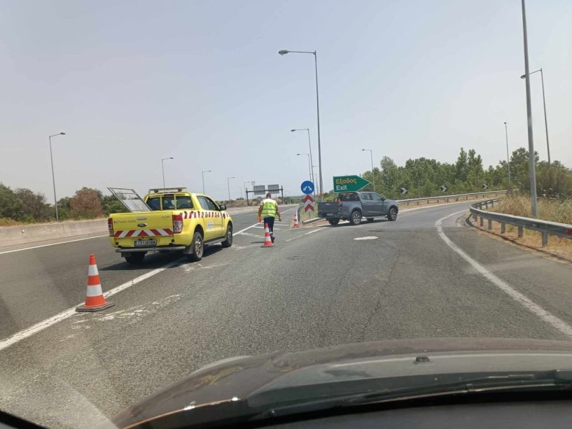 Κυκλοφοριακό έμφραγμα στην διαδρομή Βέροια- Θεσσαλονίκη λόγω του δυστυχήματος