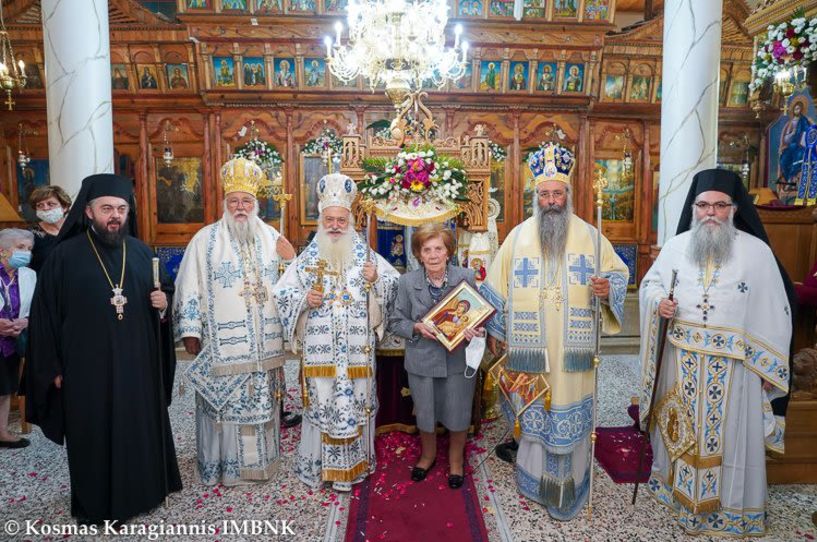 Αρχιερατικό Συλλείτουργο και Εγκώμια του Επιταφίου της Υπεραγίας Θεοτόκου στο ορεινό Σέλι