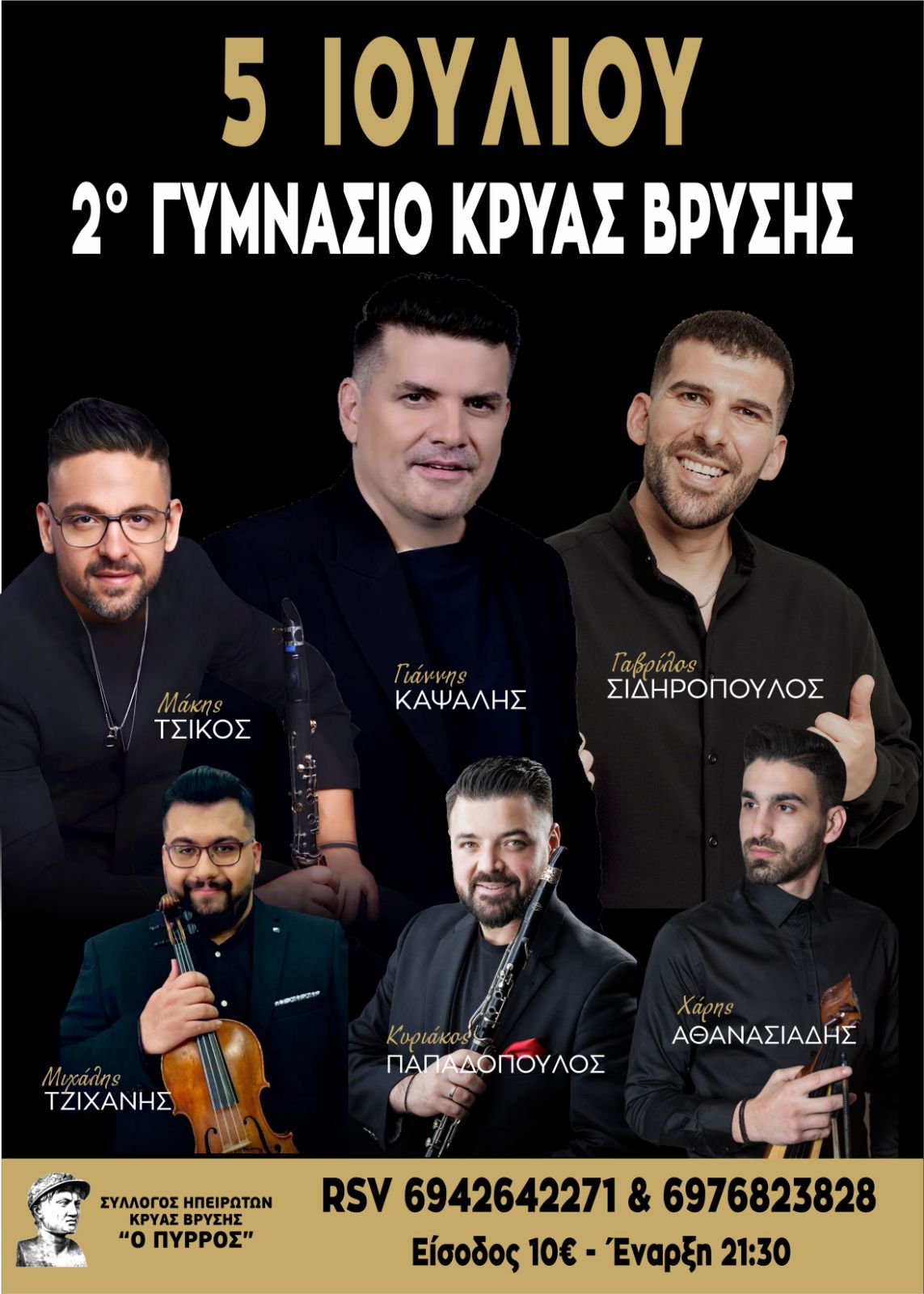 5 ΙΟΥΛΙΟΥ ΣΤΗΝ ΚΡΥΑ ΒΡΥΣΗ ΓΙΑΝΝΗΣ ΚΑΨΑΛΗΣ & ΓΑΒΡΙΛΟΣ ΣΙΔΗΡΟΠΟΥΛΟΣ ΣΤΗ ΣΥΝΑΝΤΗΣΗ ΤΟΥ ΚΑΛΟΚΑΙΡΙΟΥ